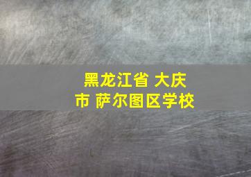 黑龙江省 大庆市 萨尔图区学校